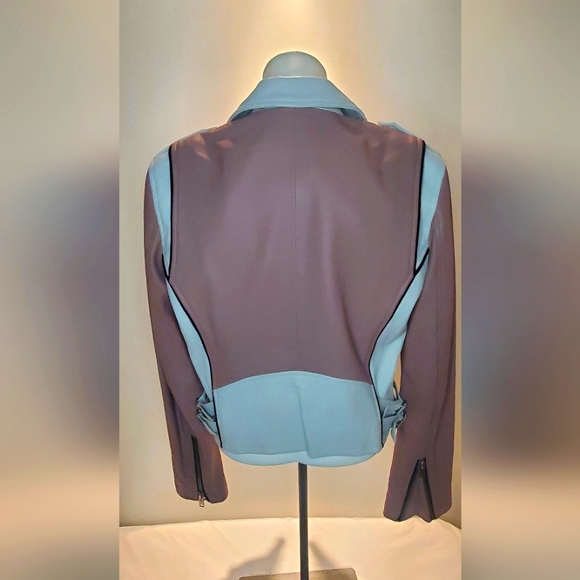 🔥Host Pick🔥NWT IRO women -size 42-leather moto Jacket-colorblock - Picture 5 of 15